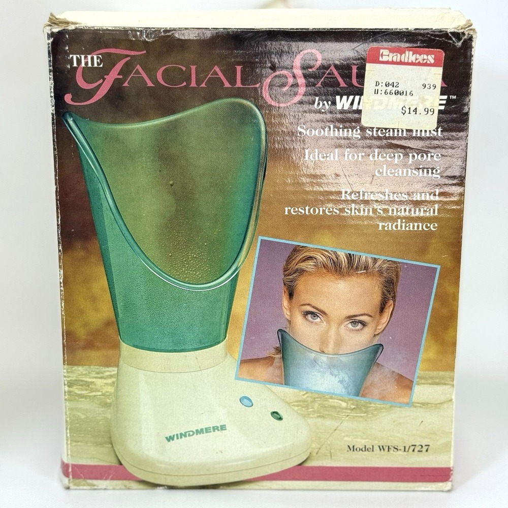 Vintage Windmere Facial Sauna WFS-1/727 Steam Spa Steamer Tested Works Treatment